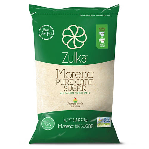 Zulka Morena Pure Cane Sugar, 6 lb
